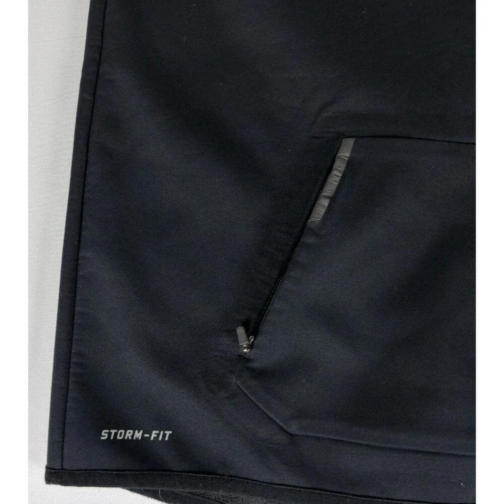 Nike Storm-FIT Hooded Full Zip Jacket Black Size L Fleece Lined 642836-010